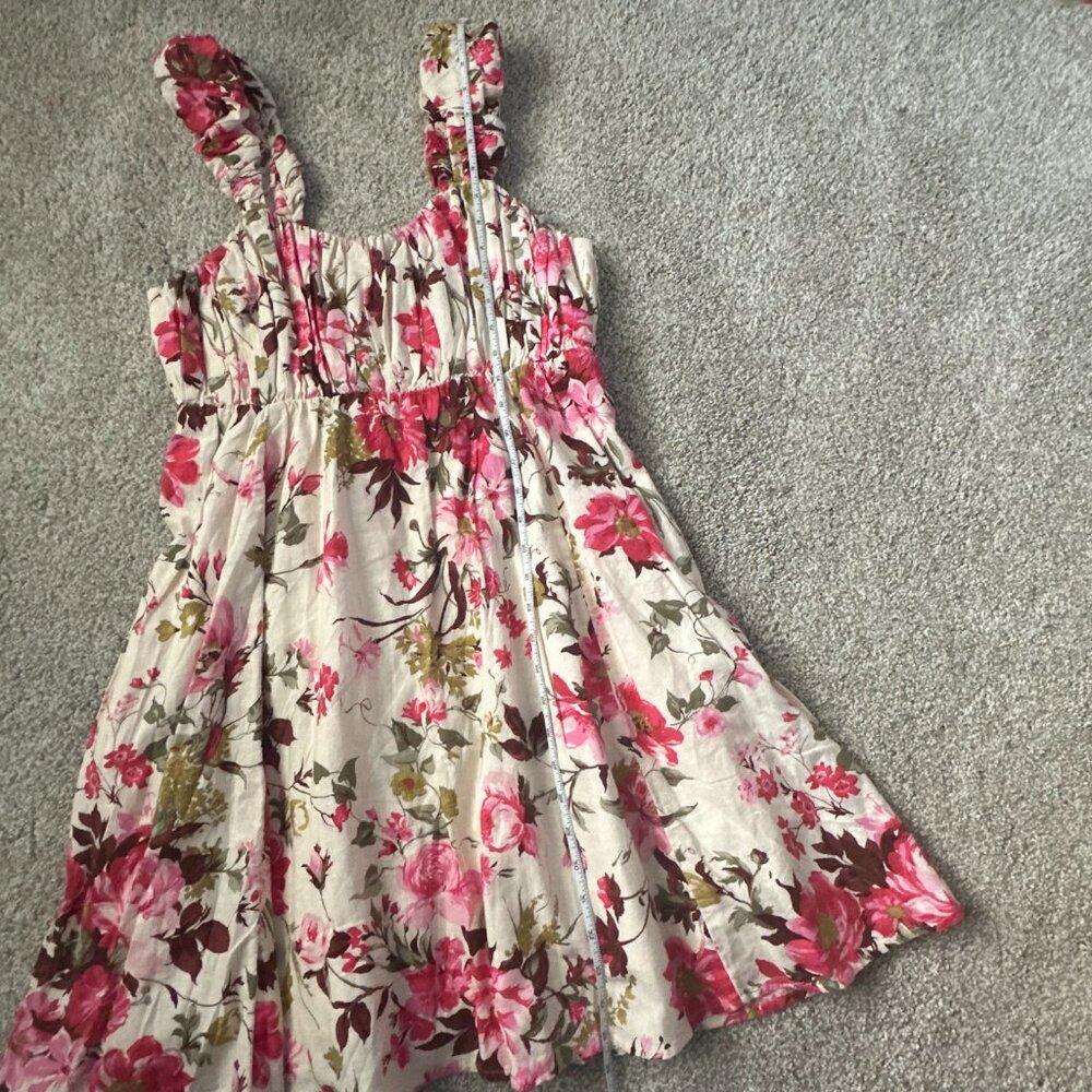 NEW abercrombie puff strap pink mini dress 🤍 xl - Picture 7 of 14